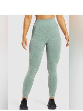 Gymshark High-Rise Seamless Leggings - Heather Mint #V00